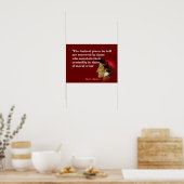 ダンテアリギエリ引用文地獄の最も暗い場所で ポスター (キッチン)