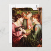 ダンテガブリエルロセッティアート ポストカード (正面/裏面)