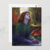 ダンテガブリエルロセッティベアタベアトリックス ポストカード (正面/裏面)