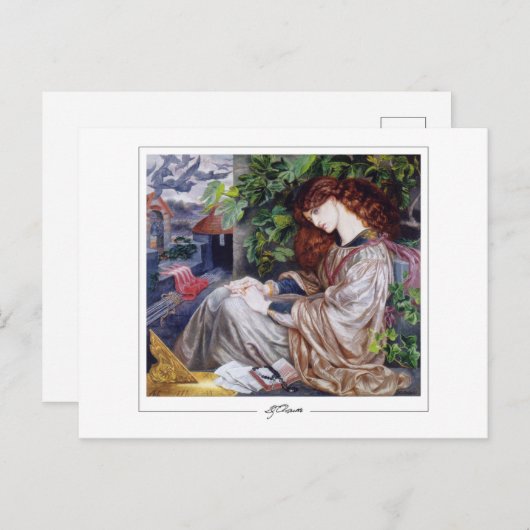 ダンテガブリエルロセッティ#1 -ファインアートはがき ポストカード (正面/裏面)