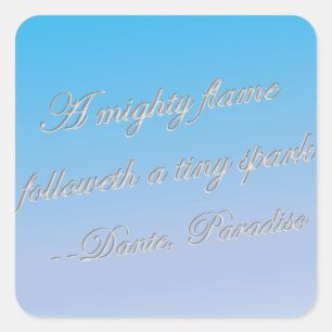 ダンテ引用文 – 強火 スクエアシール