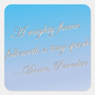 ダンテ引用文 – 強火 スクエアシール