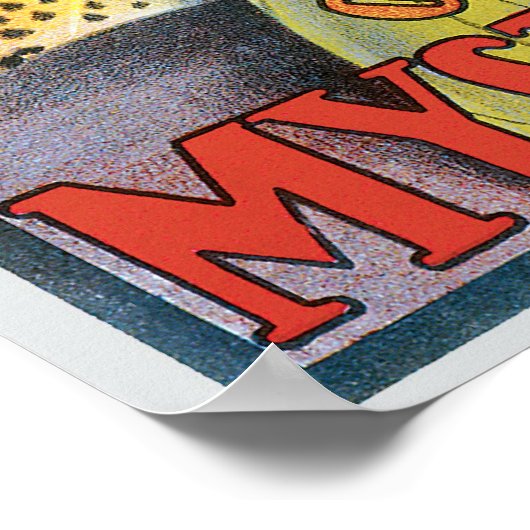 ダンテ神秘的な魔術師ヴィンテージ魔法法 ポスター (角)