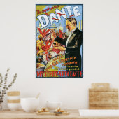 ダンテ神秘的な魔術師ヴィンテージ魔法法 ポスター (キッチン)