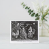 ダンテ、クリスティーナ、フランシス、ウィリアム・ロセッティ ポストカード (スタンド正面)