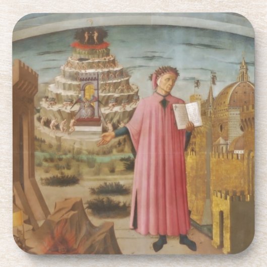 ダンテ&ザ・ディバイン・コメディ・ヴィンテージ・アート・アクセサリー コースター (正面)