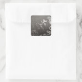 ダンテ&ヴァージルはミノスと彼のしっぽと出会う-インフェルノ スクエアシール (バッグ)