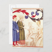 ダンテ、ヴァージル、そして疫病に罹った ポストカード (正面/裏面)