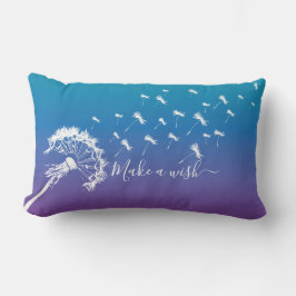 ダンデお洒落リオンが願い事を青紫にすグラデーションる ランバークッション