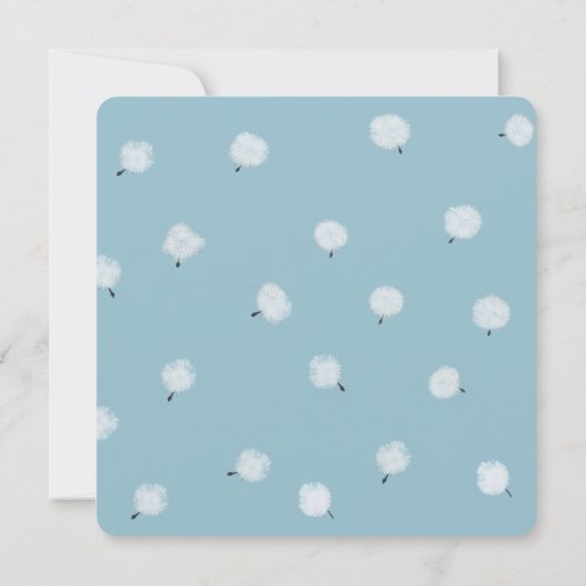 ダンデお洒落リオン結婚式招待状 招待状 (裏面)