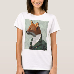 ダンディなキツネのポートレート2 Tシャツ