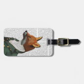 ダンディキツネポートレート ラゲッジタグ (正面横)
