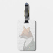 ダンディキツネポートレート ラゲッジタグ (裏面縦)