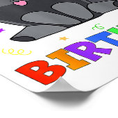 ダンディスペブル誕生日デコレーションワールド子供へB ポスター (角)