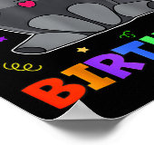 ダンディスペブル誕生日デコレーションワールド子供へB ポスター (角)