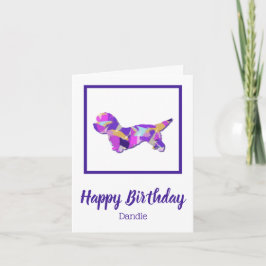 ダンディディディディンモントドグシルエットキュートPPY&B誕生日 カード