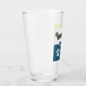 ダンディディディディンモントドグシルエット&ポーY&Bグリッド タンブラーグラス (右)