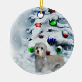 ダンディディディンモントテリアクリスマスオーナメント セラミックオーナメント