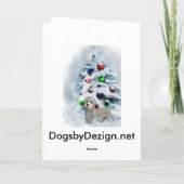 ダンディディディンモントテリアクリスマス シーズンカード (裏面)