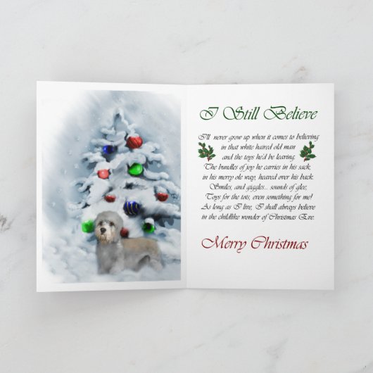 ダンディディディンモントテリアクリスマス シーズンカード (内部)