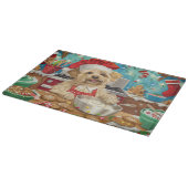 ダンディディディンモントテリアホリデーベーキング：クリスマス カッティングボード (角)