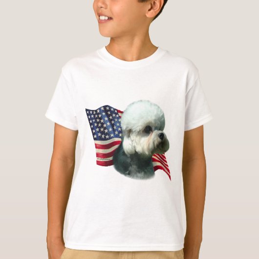 ダンディディディンモントテリア国旗 Tシャツ (正面)