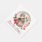 ダンディディディンモントテリア結婚ドッグズナプキン スタンダードランチョンナプキン (角)