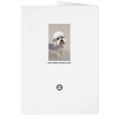 ダンディディディンモント絵画テリアのオリジナルドッグアート (裏面)