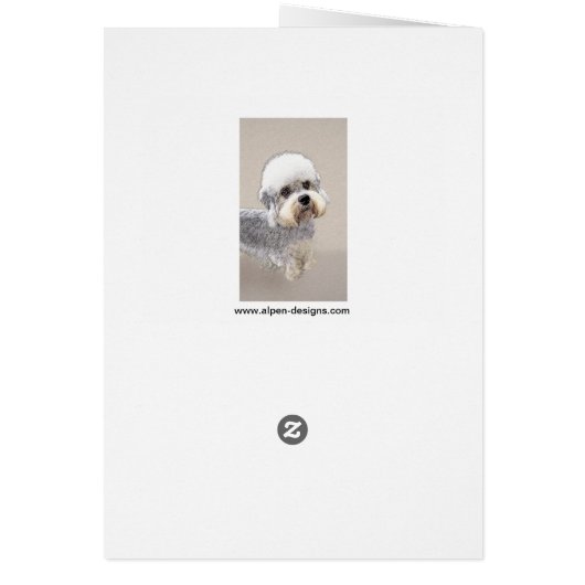 ダンディディディンモント絵画テリアのオリジナルドッグアート (裏面)