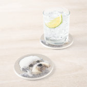 ダンディディディンモント絵画テリアのオリジナルドッグアート コースター (側面)