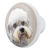 ダンディディディンモント絵画テリアのオリジナルドッグアート セラミックノブ (右)