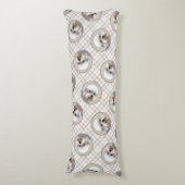 ダンディディディンモント絵画テリアのオリジナルドッグアート ボディピロー (正面縦)