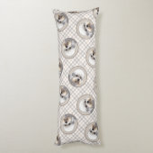 ダンディディディンモント絵画テリアのオリジナルドッグアート ボディピロー (裏面 (縦))