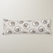 ダンディディディンモント絵画テリアのオリジナルドッグアート ボディピロー (正面)