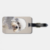 ダンディディディンモント絵画テリアのオリジナルドッグアート ラゲッジタグ (裏面横)