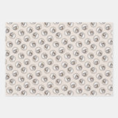 ダンディディディンモント絵画テリアのオリジナルドッグアート ラッピングペーパーシート (正面)