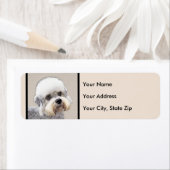 ダンディディディンモント絵画テリアのオリジナルドッグアート ラベル (インサイチュ)