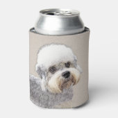 ダンディディディンモント絵画テリアのオリジナルドッグアート 缶クーラー (缶正面)