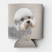 ダンディディディンモント絵画テリアのオリジナルドッグアート 缶クーラー (正面)