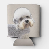 ダンディディディンモント絵画テリアのオリジナルドッグアート 缶クーラー (裏面)