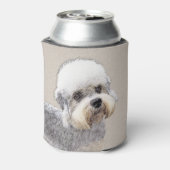 ダンディディディンモント絵画テリアのオリジナルドッグアート 缶クーラー (缶裏面)