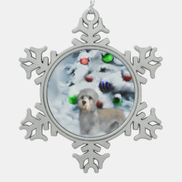 ダンディディンモントクリスマス スノーフレークピューターオーナメント