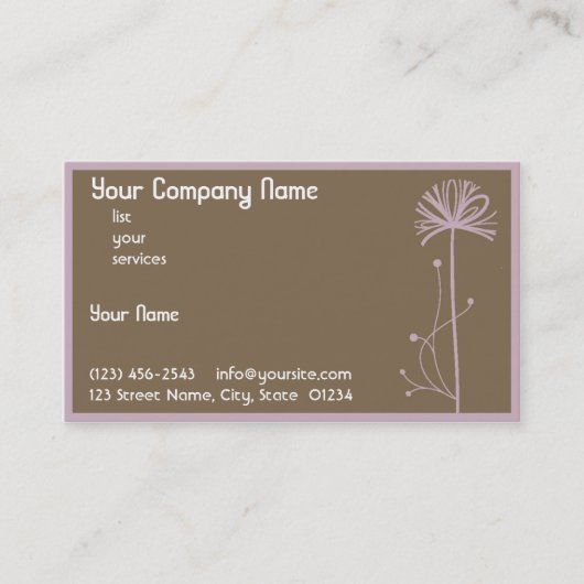 ダンディリオン 名刺 (正面)