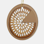 ダンディーケーキスコットランドスコットランドフードフルーツケーキ セラミックオーナメント (左)