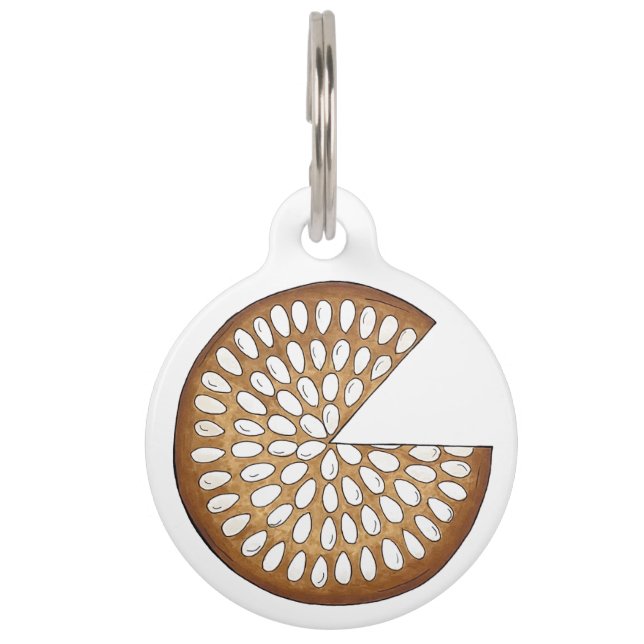 ダンディーケーキスコットランドスコットランドフードフルーツケーキ ペット　ネームタグ (正面)