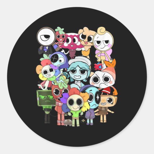 ダンディーズワールド、誕生日用コスチューム ラウンドシール (正面)