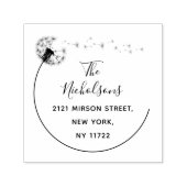 ダンデエレガントリオンフラワー差出人住所 セルフインキングスタンプ (デザイン)