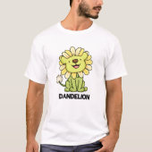 ダンデリオンおもしろいライオンプン Tシャツ (正面)