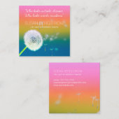 ダンデリオンがニジマスクエア願いの名刺を作る スクエア名刺 (正面/裏面)