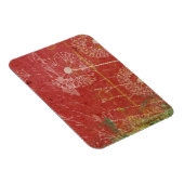 ダンデリオンがピンクの空に風を受ける抽象芸術 マグネット (右側)